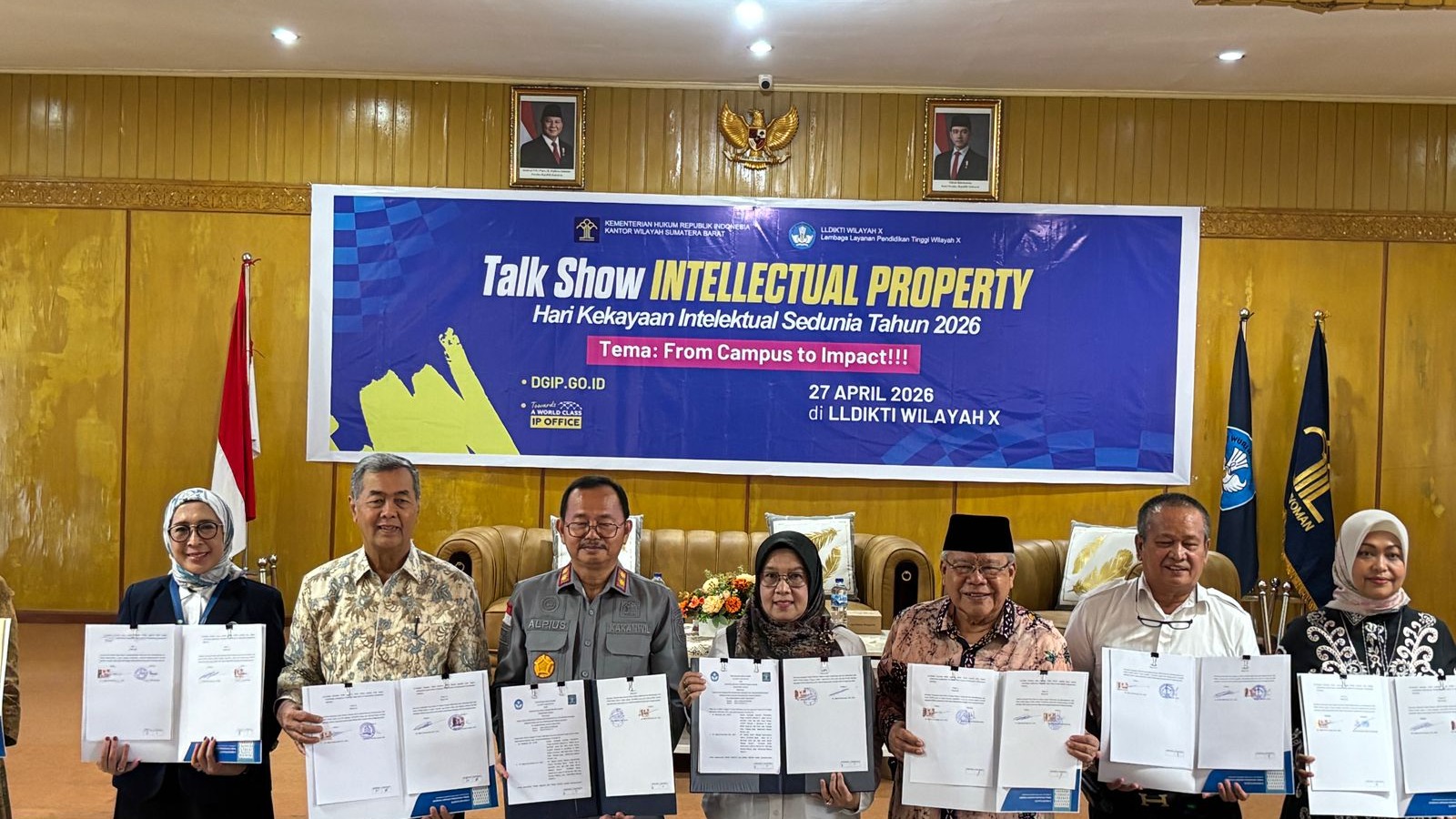 Universitas Bung Hatta Perkuat Kolaborasi dengan Kanwil Kemenkum Sumatera Barat Perihal Kekayaan Intelektual