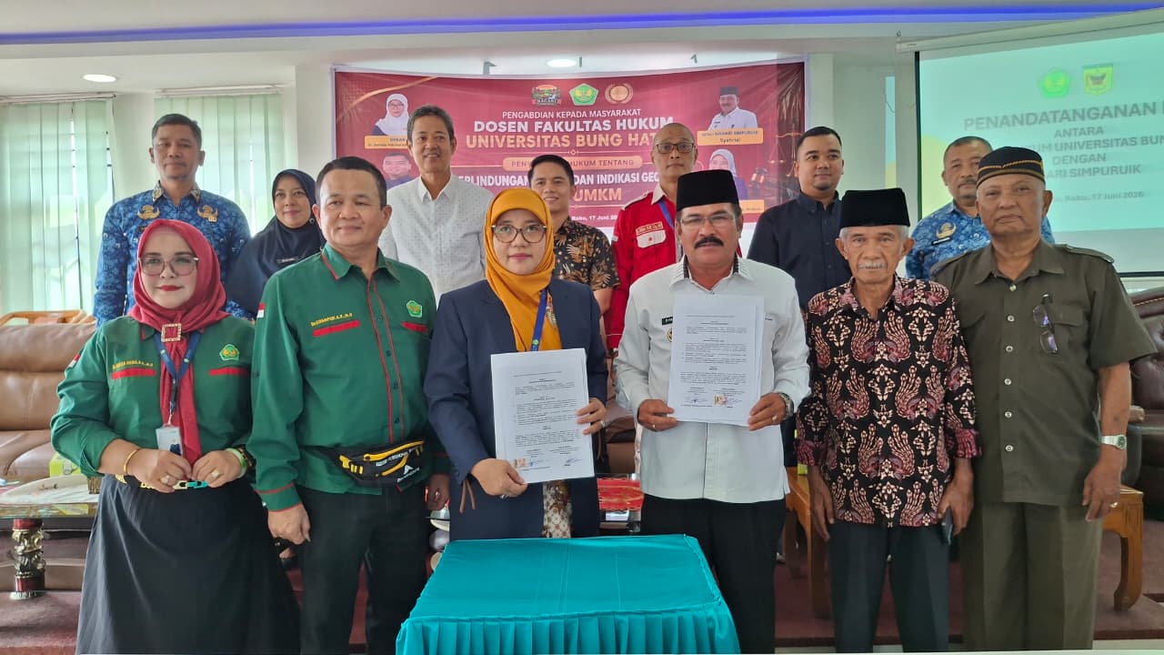 FH Universitas Bung Hatta dan Nagari Simpuruik Laksanakan Kerja Sama Bentuk Nagari Sadar Hukum